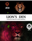 Research paper thumbnail of LION'S DEN INVESTMENT PITCHING