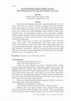 Research paper thumbnail of FILOSOFI KOMUNIKASI SPIRITUALITAS: Huruf Sebagai Simbol Ontologi dalam Mistisme Ibn 'Arabī