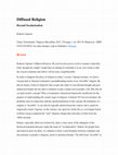 Research paper thumbnail of Recensione di R. Cipriani, Diffused Religion: Beyond Secularization (Macmillan 2017)