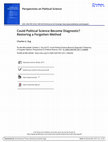 Research paper thumbnail of Could Political Science Become Diagnostic? Restoring a Forgotten Method (PERSPECTIVES ON POLITICAL SCIENCE)