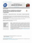 Research paper thumbnail of CIÊNCIAS DO ESPORTE Autopercepção de competências profissionais de professores de educação física iniciantes e experientes