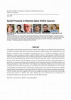 Research paper thumbnail of Social presence in massive open online courses