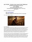 Research paper thumbnail of HIST 395.001 – Warfare in the Ancient World: Militarized Societies from Homeric Greece to Late Antiquity