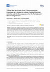 Research paper thumbnail of " There Was No Green Tick " : Discovering the Functions of a Widget in a Joint Problem-Solving Activity and the Consequences for the Participants' Discovering Process