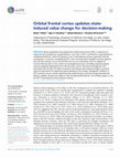 Research paper thumbnail of Orbital frontal cortex updates state- induced value change for decision-making