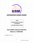 Research paper thumbnail of UNIVERSIDAD SIERRA MADRE LDAII1 INTRODUCCION AL ESTUDIO DEL DERECHO EDUARDO GARCIA MAYNEZ