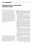 Research paper thumbnail of Mapping the Power of Major Media Companies in India