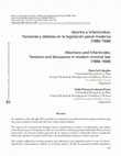 Research paper thumbnail of Abortos e Infanticidios: Tensiones y debates en la legislación penal moderna (1886-1968)