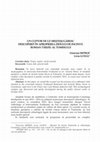 Research paper thumbnail of UN CUPTOR DE UZ MEŞTEŞUGĂRESC DESCOPERIT ÎN APROPIEREA ZIDULUI DE INCINTĂ ROMAN TÂRZIU AL TOMISULUI