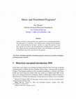 Research paper thumbnail of Music and Distributed Programs