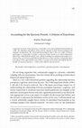 Research paper thumbnail of Accounting for the Specious Present: A Defense of Enactivism