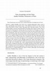 Research paper thumbnail of Time, Knowledge and the Telos: Jaakko Hintikka, Interpreter of Plato