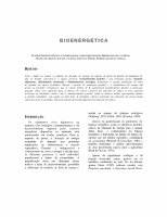 Research paper thumbnail of BIOENERGÉTICA BIOENERGÉTICA