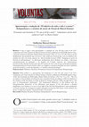 Research paper thumbnail of Apresentação e tradução de "O objetivo de toda a vida é a morte" - Schopenhauer e o instinto de morte de Freud, de Marcel Zentner