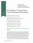 Research paper thumbnail of Writing MentorTM: Writing Progress Using Self-Regulated Writing Support