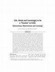 Research paper thumbnail of with ram murthi Part 2 life ideals learning (teacher education) Interactions,Observations and Learning.pdf