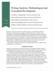 Research paper thumbnail of Writing Analytics: Methodological and Conceptual Developments