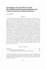 Research paper thumbnail of Just Dipping a Toe in the Water? On the Reconciliation of the European Institutions with Article 9 of the Water Framework Directive