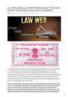 Research paper thumbnail of lawweb.in-SC  NON JUDICIAL STAMP PAPERS DO NOT HAVE ANY EXPIRY PERIOD BEING USED FOR A DOCUMENT (1).pdf