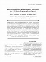 Research paper thumbnail of Neural correlates of verbal feedback processing: An fMRI study employing overt speech