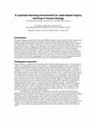 Research paper thumbnail of A coached learning environment for case-based inquiry learning in human biology