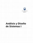 Research paper thumbnail of Analisis y Diseño de Sistemas I