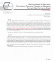 Research paper thumbnail of Epistemologias da Educação Dramática I- Teorias e Práticas na Educação Formal e não Formal no Brasil