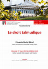 Research paper thumbnail of Guest Lecture  : Le droit talmudique / Jewish Law, Institut Suisse de Droit Comparé , Lausanne, 27 mars 2019 (March, the 27th)