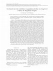 Research paper thumbnail of Sex‐biased survival contributes to population decline in a long‐lived seabird, the Magellanic Penguin