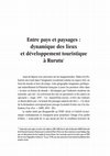 Research paper thumbnail of Entre pays et paysages : dynamique des lieux et développement touristique à Rurutu