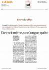 Research paper thumbnail of Elodie Maurot, "Être soi-même, une longue quête"