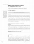 Research paper thumbnail of De la inseguridad global a la movilidad selectiva