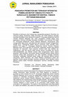 Research paper thumbnail of Putra Perdana, M. Rizti (2017) Pengaruh Promotion Mix terhadap Intensitas Pembelian motor yamaha R15 pada PT. Suracojaya Abadimotor central Yamaha Pettarani Makassar. Jurnal Manajemen Pemasaran Vol 1 Issue 1 STIEM Bongaya Makassar