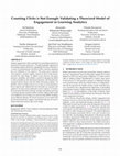 Research paper thumbnail of Counting clicks is not enough: Validating a theorized model of engagement in learning analytics