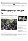 Research paper thumbnail of Emplastros ou papagaios. Quem são as pessoas atrás dos políticos que falam na TV?.pdf