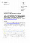 Research paper thumbnail of 2. Rundbrief - 51. SÄK Basel 05.-07.07.2019 incl. vorläufigem Programm.pdf