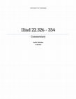 Research paper thumbnail of Iliad 22.326 - 354 Commentary