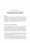 Research paper thumbnail of Autonomia negoziale e controllo giurisdizionale nei partiti politici