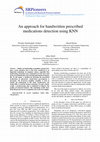 Research paper thumbnail of SRPioneers An approach for handwritten prescribed medications detection using KNN