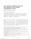 Research paper thumbnail of Les maisons romaines précoces de l'oppidum de la Sioutat à Roquelaure