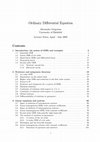 Research paper thumbnail of Ordinary Differential Equation