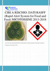 Research paper thumbnail of CIBI A RISCHIO: DATI RASFF (Rapid Alert System for Food and Feed) MICOTOSSINE 2013-2018