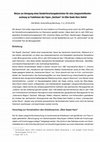 Research paper thumbnail of Skizze zur Anregung eines Sonderforschungsbereiches für eine Längsschnittuntersuchung zu Funktionen des Topos "Sachsen" im Elbe-Saale-Harz-Gebiet