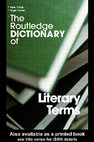 Research paper thumbnail of The Routledge Dictionary of Literary Terms