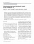 Research paper thumbnail of Classification Trends Among Modern Filipino Crania Using Fordisc 3.1