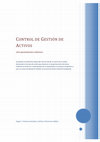 Research paper thumbnail of Control de Gestión de Activos v 7.1 NOV