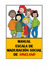 Research paper thumbnail of MANUAL ESCALA DE MADURACIÓN SOCIAL