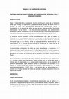 Research paper thumbnail of MANUAL DE CADENA DE CUSTODIA SISTEMA ESPECIALIZADO INTEGRAL DE INVESTIGACION, MEDICINA LEGAL Y CIENCIAS FORENSES INTRODUCCIÓN