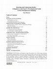 Research paper thumbnail of Knowing and Unknowing Reality - A Beginner's and Expert's Developmental Guide to Post-Metaphysical Thinking