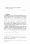 Research paper thumbnail of A recepção da teoria crítica nos estudos de mídia brasileiros